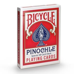 Bicycle Pinochle Playing Cards Red