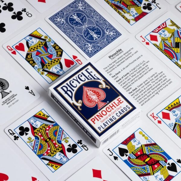 Bicycle Pinochle Playing Cards Standard Index in Blue